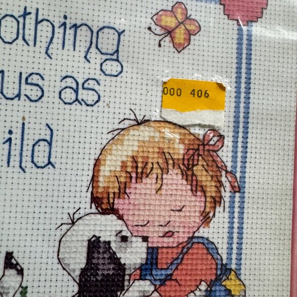 Stitchables Precious Children Counted Cross Stitch Kit Frame Supplies - Picture 3 of 7